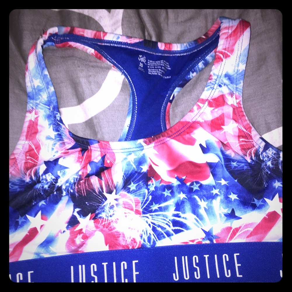 4th of July sports bra